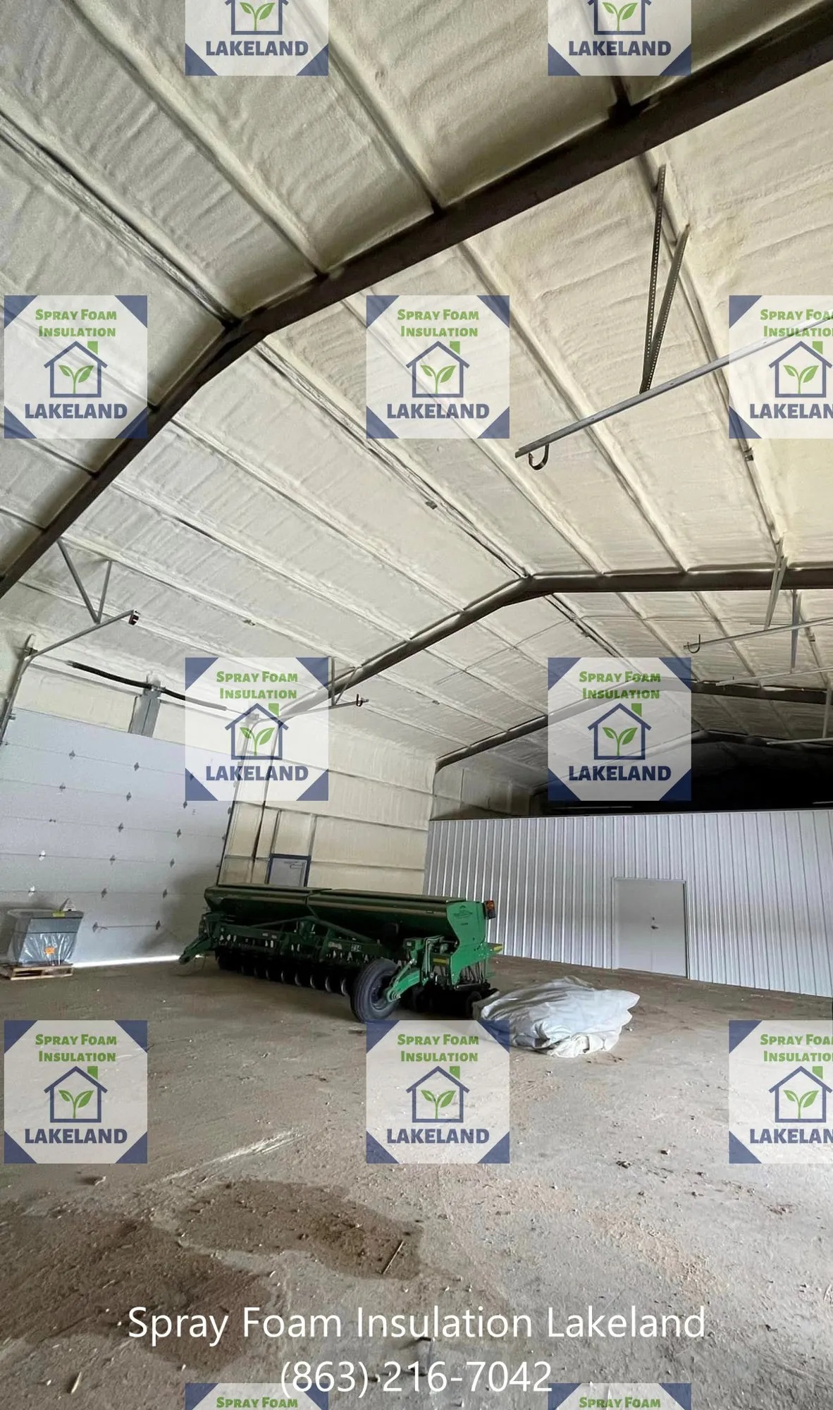 Foam insulated ductwork in an attic or mechanical area